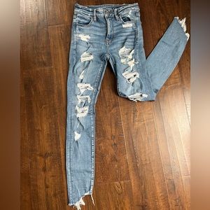 American Eagle outfitters, distressed jeans